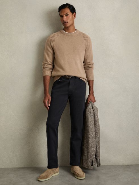Reiss Navy Picton Cotton-Stretch Slim-Fit Jeans