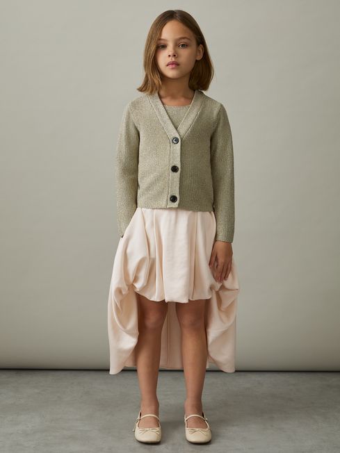 Reiss Ivory Mali 13-14 yrs High-Low Puffball Skirt