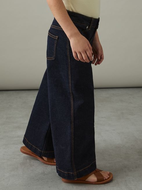 Reiss Indigo Myrtle 9-13 yrs Wide-Leg Jeans