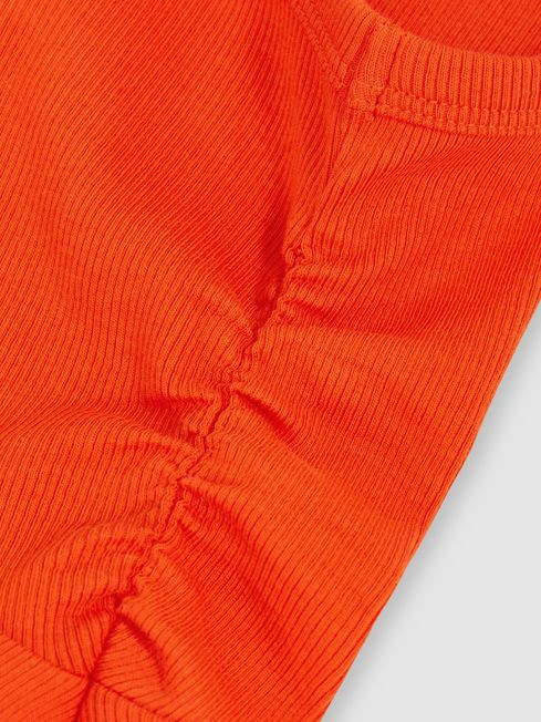 Reiss Orange Eliza Jersey Ruched Skater Dress