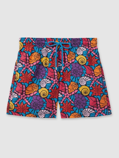 Vilebrequin Bleu Marine Shell Print Swim Shorts