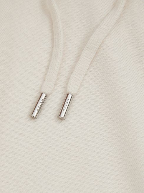 Reiss Snow Holland Merino Wool Drawstring Hoodie