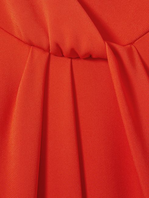 Reiss Orange Amari Split Sleeve Twist Neck Jumpsuit