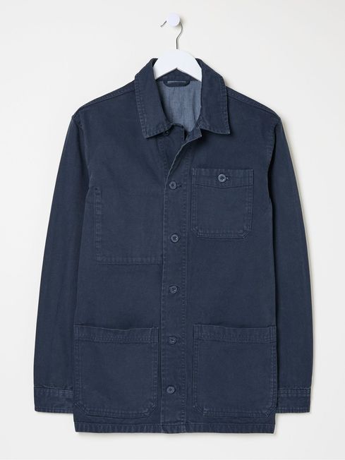 Navy Blue Canvas Worker Jacket FatFace Ireland