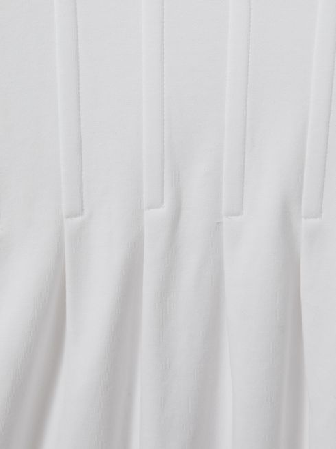 Reiss White Luna Corset Detail T-Shirt