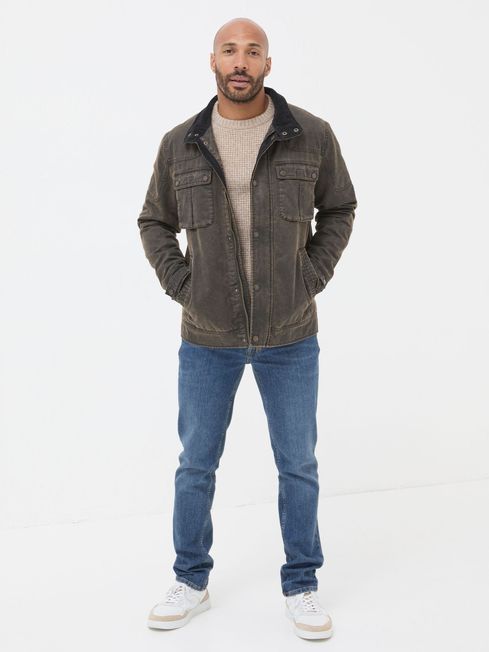 Hadley Brown Biker Jacket FatFace Ireland