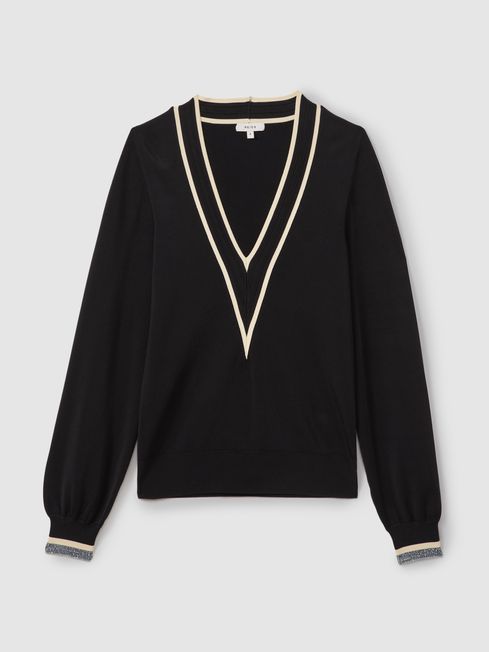 V neck jumper without sleeves cheap