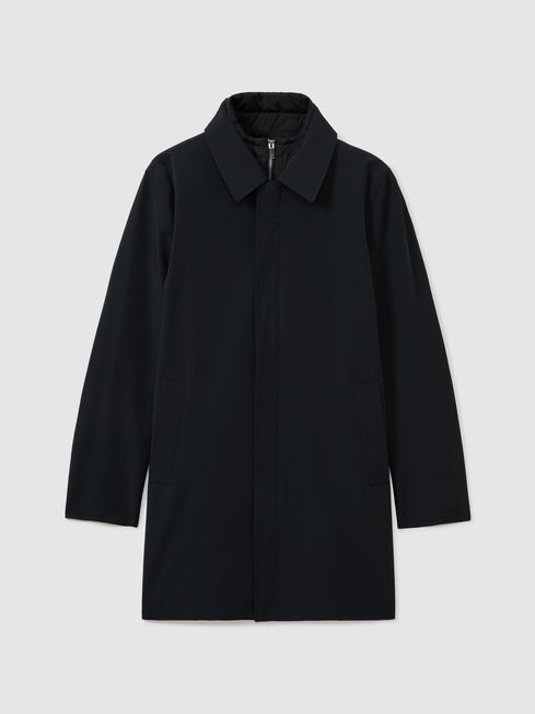 Funnel neck coat men discount