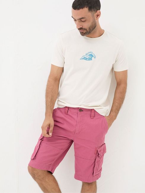 Breakyard Pink Cargo Shorts