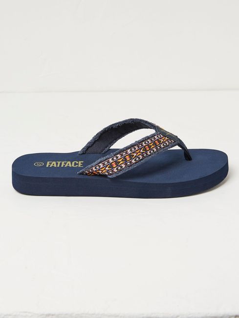Blue Pentle Flip Flops FatFace USA