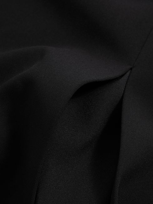 Reiss Black Suri One-Shoulder Bodycon Dress