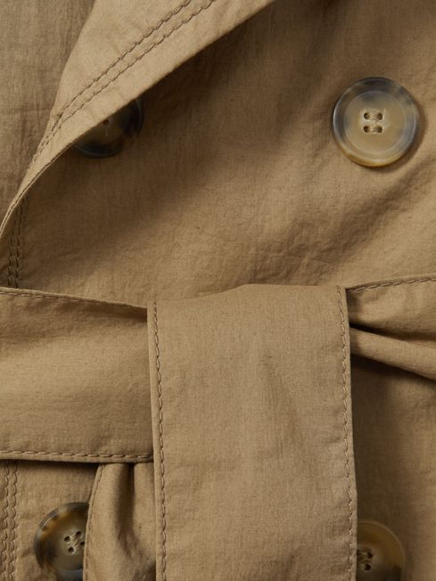 Oscar Jacobson Cotton Trench Coat