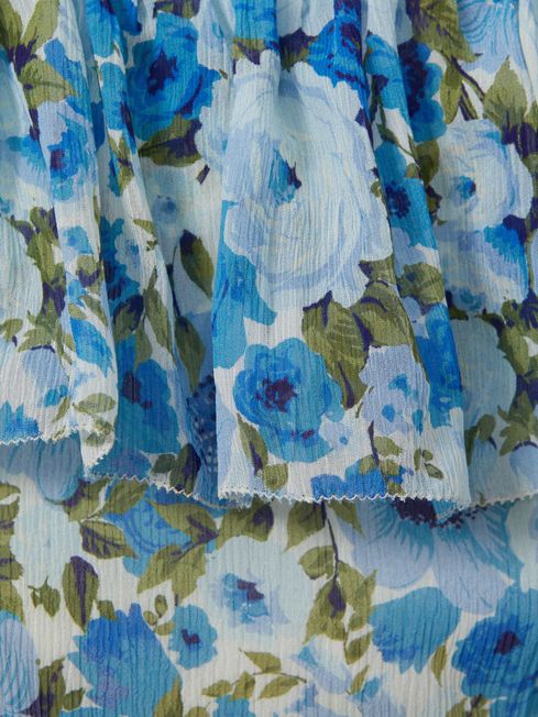 Paige Silk Georgette Floral Print Maxi Dress