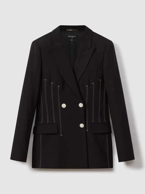 Reiss gold blazer top