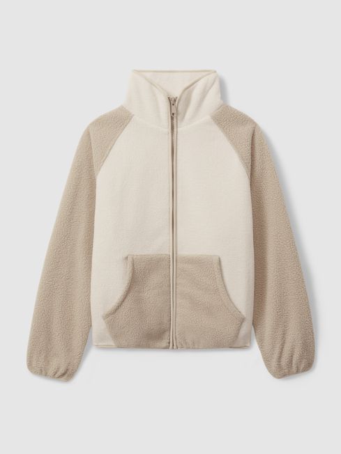 High neck fleece jumper deals
