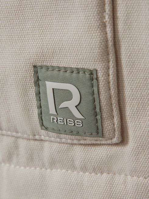 Reiss Off White Hayes 9-13 yrs Cotton Quilted Gilet