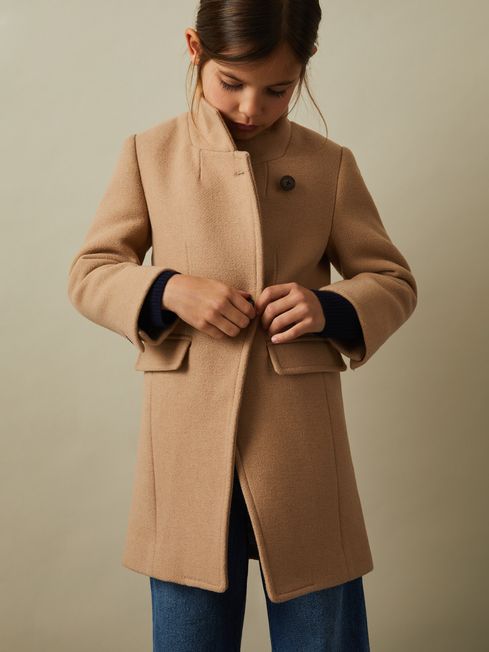 Wool blend coat online