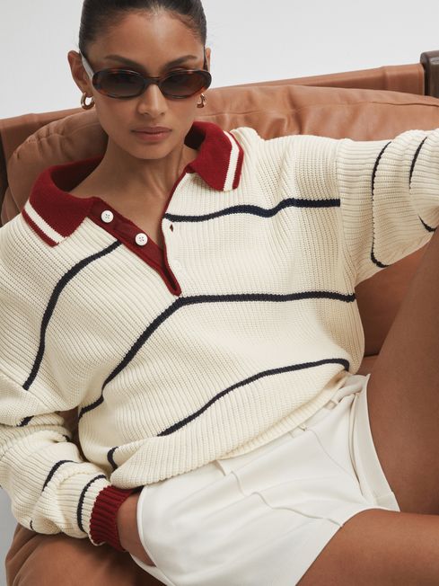 The Upside Oversized Cotton Polo Jumper