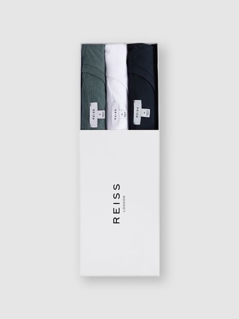 Reiss Multi Colors Bless 3 Pack Three Pack Of Crew Neck T-shirts