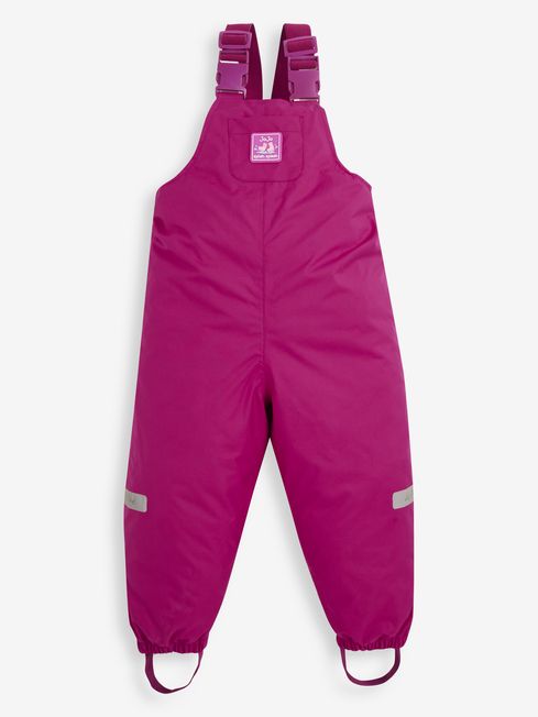 JoJo Maman B b Berry Pink Pack Away Waterproof Dungarees