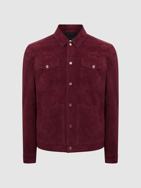 Reiss suede trucker jacket clearance