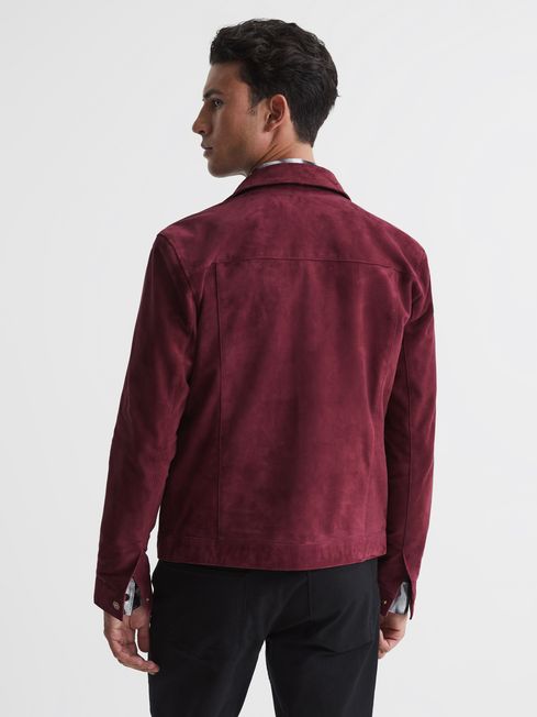 Reiss suede trucker store jacket