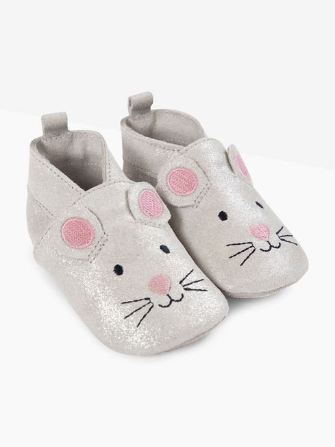 Silver baby hotsell booties