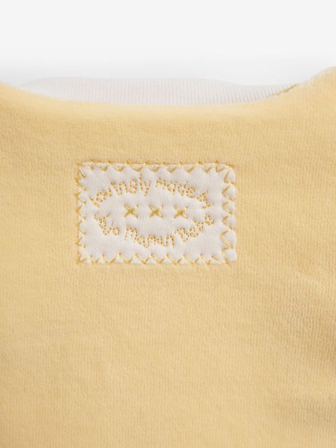 Buy JoJo Maman Bébé 2-Piece Baby Sleepsuit & Velour Jacket Set from the  JoJo Maman Bébé UK online shop