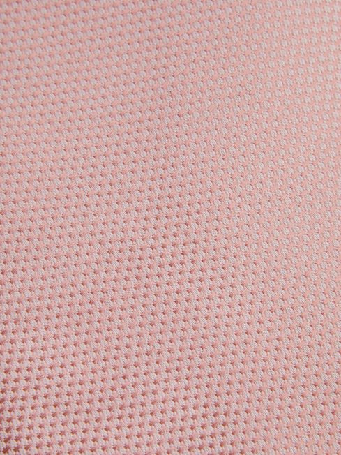 Reiss Soft Pink Ceremony Textured Silk Blend Tie