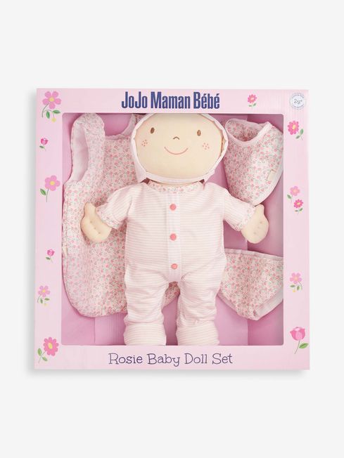 JoJo Maman Bébé Pink Rosie Baby Doll Set