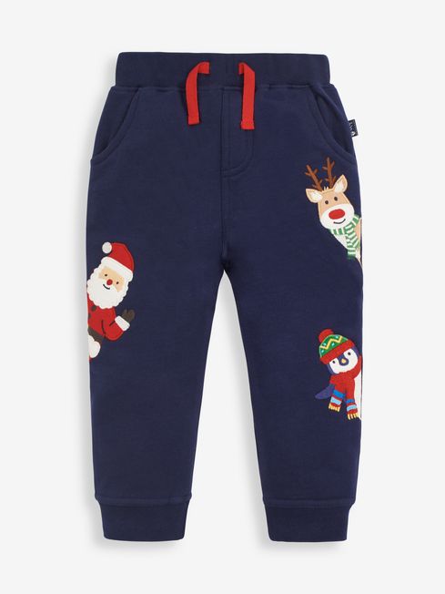 Buy JoJo Maman B b Christmas Appliqu Joggers from the JoJo Maman