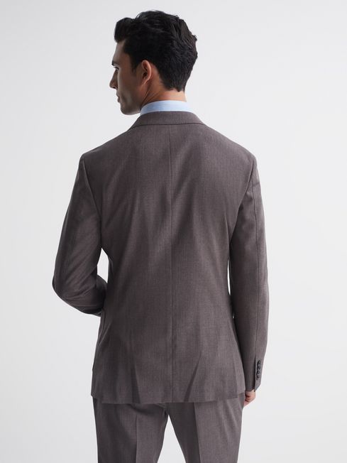 Reiss Trip Double Breasted Slim Fit Textured Blazer | REISS USA