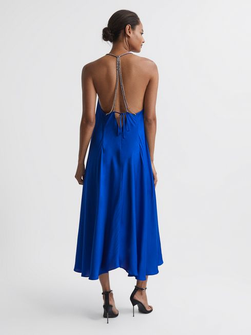 Reiss Mila Embellished Strap Midi Dress | REISS USA
