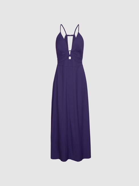 Plunge bodycon shop midi dress