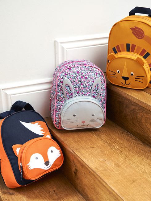 Buy Ditsy Floral Bunny Character Backpack from the JoJo Maman Bebe UK online shop