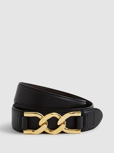 Reiss gold belt best sale