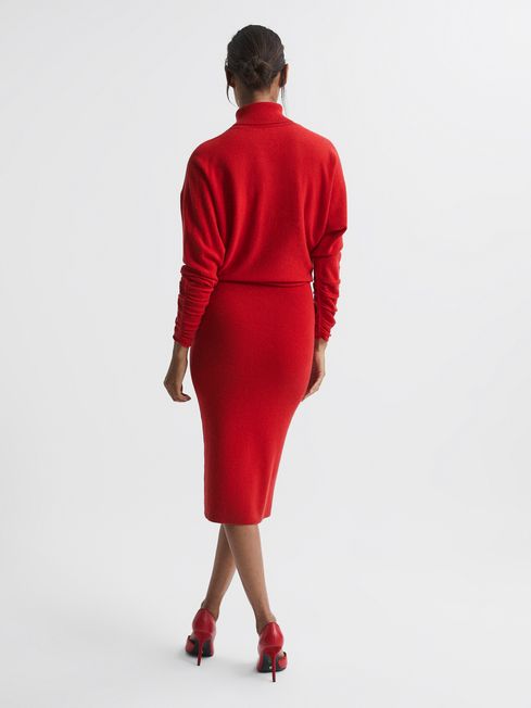 Reiss fallon wool blend roll neck dress Clearance