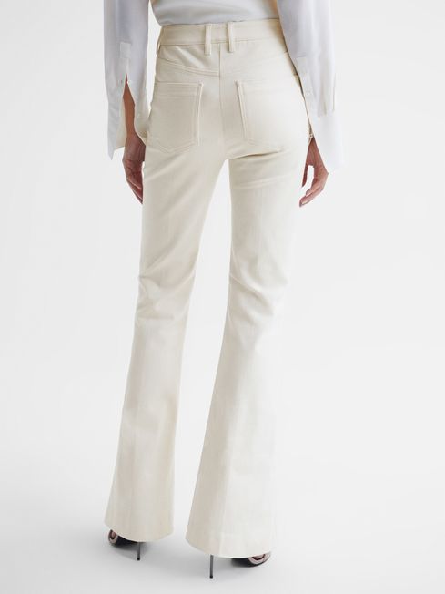 Reiss Florence High Rise Flared Trousers | REISS Australia