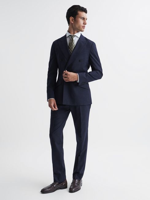 Reiss Broadgate Double Breasted Prince of Wales Check Blazer | REISS USA