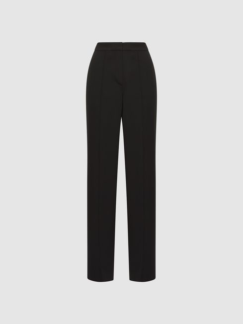 Reiss Odell Tapered Side Stripe Joggers, Black, 4R