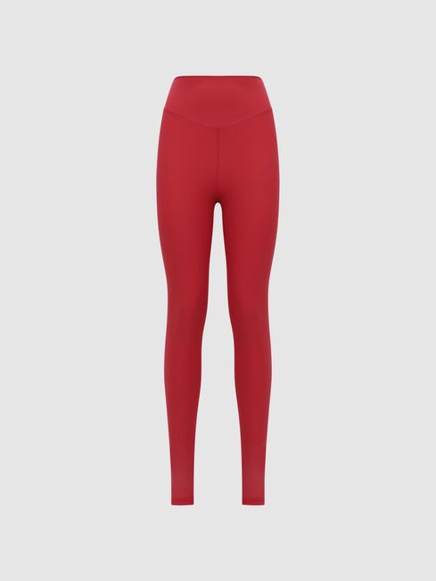 Reiss Red Peached 28In The Upside High Rise Leggings