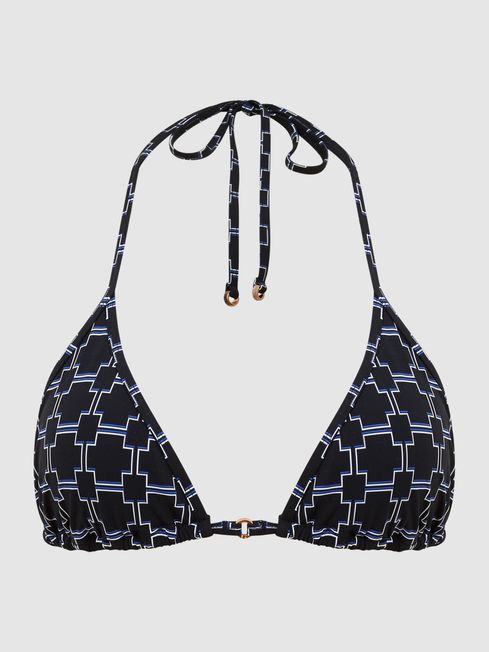 Black and white triangle bikini new arrivals