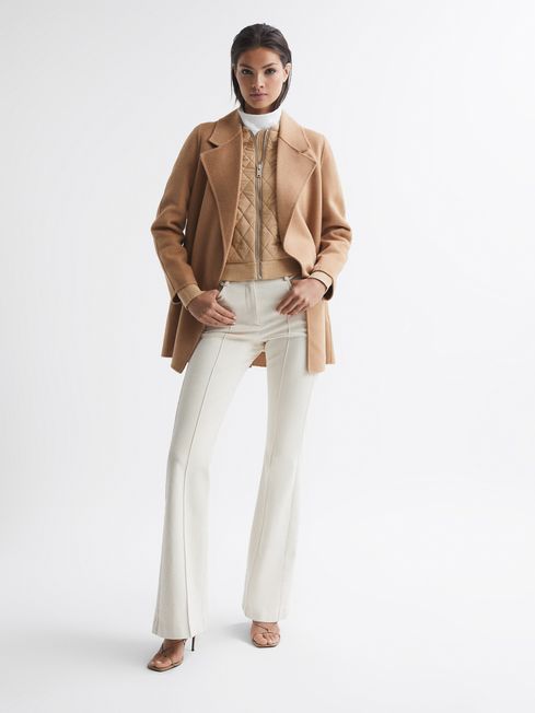 Reiss Ayla Hybrid Zip Through Quilted Jumper REISS Rest of Europe