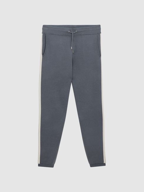 Reiss Airforce Blue Wix Knitted Joggers
