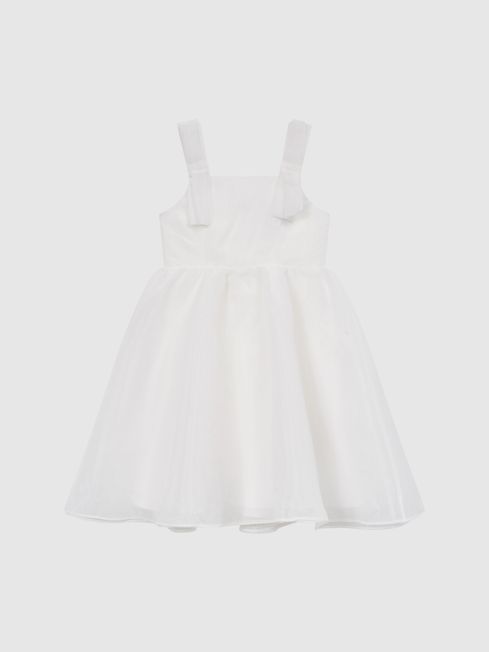 Reiss Ivory Selena Tulle Strappy Occasion Dress