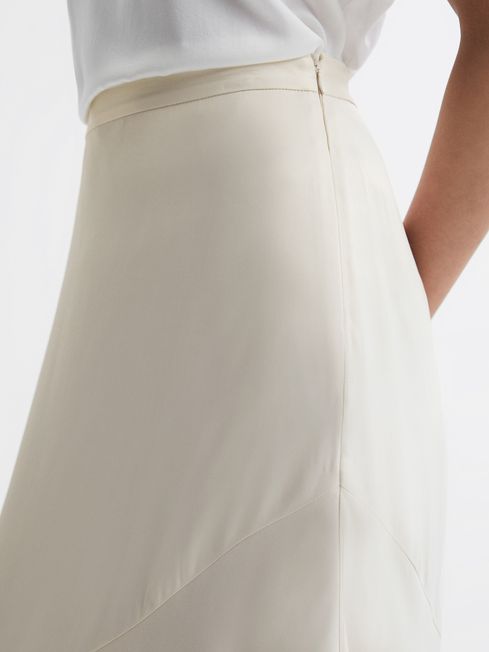 Satin midi top skirt reiss