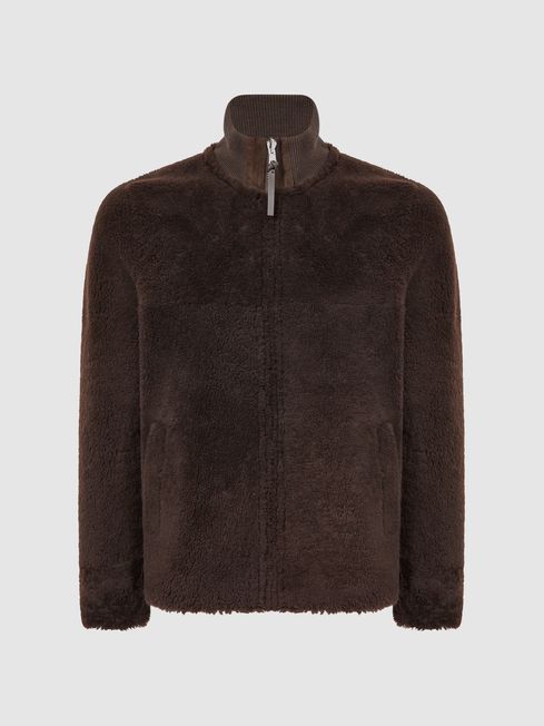 Reiss cheap sheepskin jacket