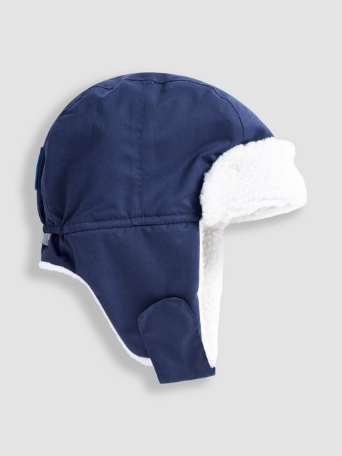 JoJo Maman Bébé Navy Cosy Waterproof Hat