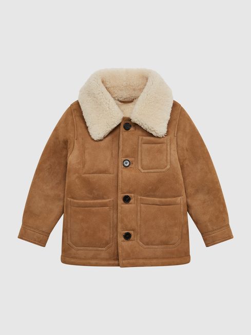 Reiss shearling jacket top