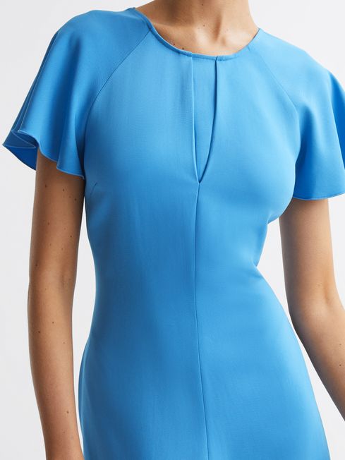Reiss Eleni Cap Sleeve Midi Dress | REISS USA